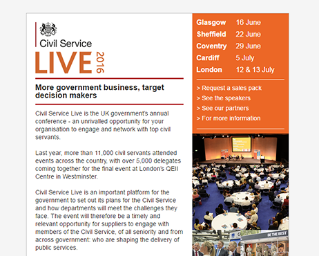 Civil Service Live email